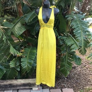Yama may Maxi slip dress